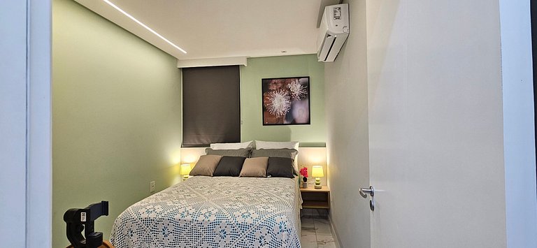 Porto Atlantis 204 - Flat completo com luxo e conforto