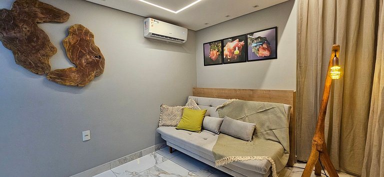 Porto Atlantis 204 - Flat completo com luxo e conforto