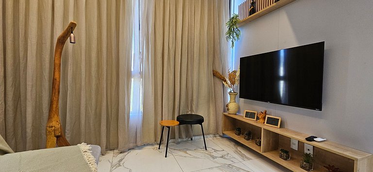 Porto Atlantis 204 - Flat completo com luxo e conforto