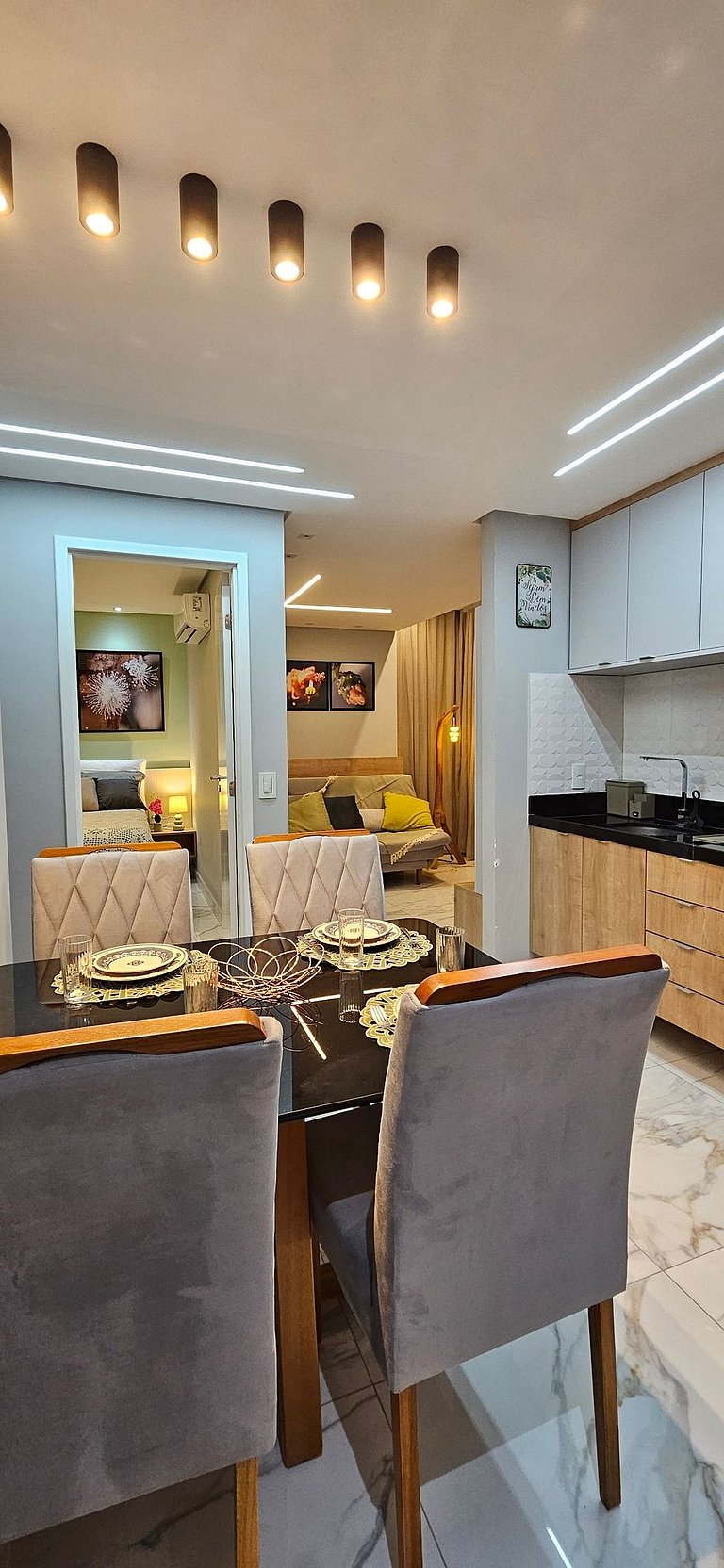 Porto Atlantis 204 - Flat completo com luxo e conforto