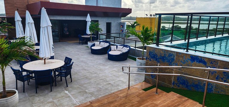 Porto Atlantis 204 - Flat completo com luxo e conforto