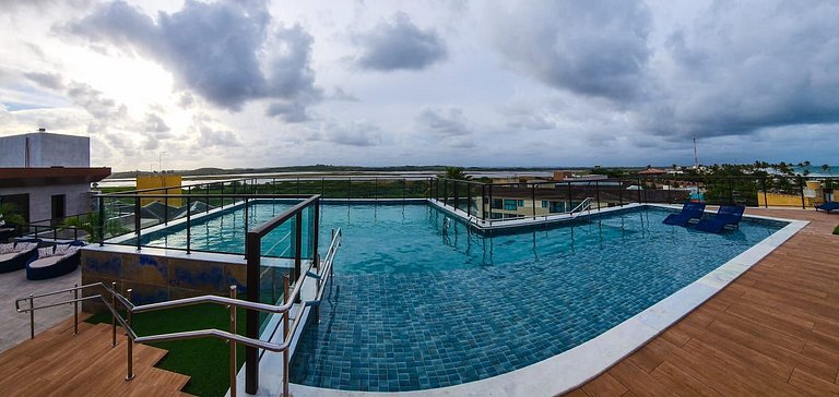 Porto Atlantis 204 - Flat completo com luxo e conforto