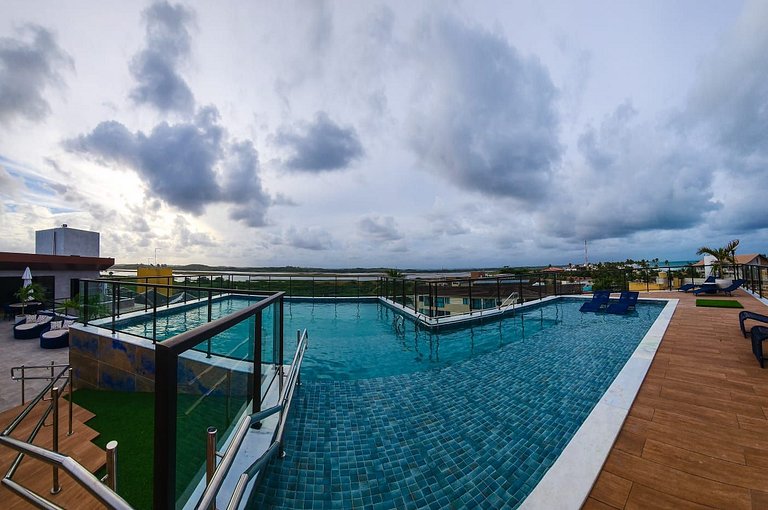 Porto Atlantis 204 - Flat completo com luxo e conforto