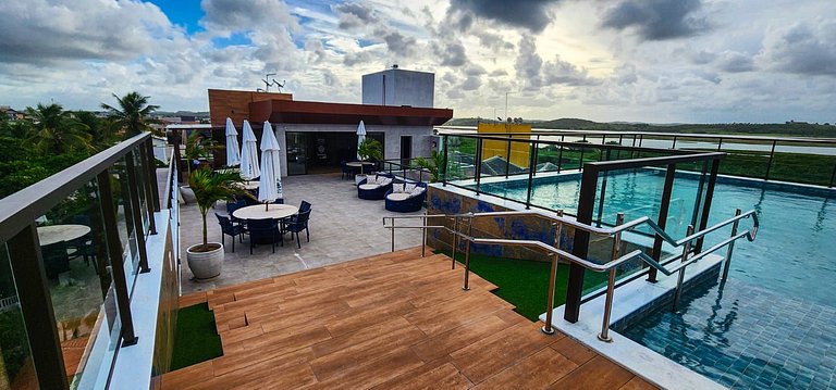 Porto Atlantis 204 - Flat completo com luxo e conforto