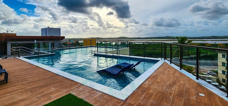 Porto Atlantis 204 - Flat completo com luxo e conforto